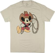 Disney Mickey & Friends Hombre Mickey Mouse Vaquero Envejecido Camisa Gráfica Nueva L segunda mano  Embacar hacia Argentina