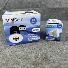 MiniSun IP65 Bathroom Fire Rated Downlight White 90 Minutes With Bulb, used for sale  Shipping to South Africa