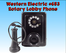 Antique Western Electric #653 (Bell)  Rotary Dial Wall Phone, Candlestick Style for sale  Shipping to South Africa