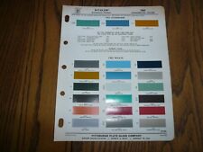 1963 Willys Truck Commercial Ditzler PPG Color Chip Paint Sample -  for sale  Shipping to United Kingdom