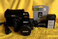 Cámara digital Nikon COOLPIX P500 12,1 MP 36x zoom - negra - LCD abatible - 16 GHB SD segunda mano  Embacar hacia Argentina