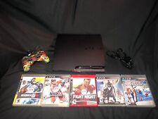 Sony PS3 Slim 320GB CECH-2501B Console Bundle 1 Controller 5 Games, used for sale  Shipping to South Africa