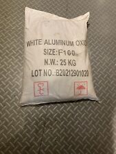 Ossido di alluminio bianco f100 sabbiatura acqua sabbiatura media grana 25kg sacchetti x9, usato usato  Spedire a Italy