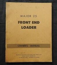 c.1950 FORD FORDSON MAJOR TRACTOR "MODEL 25 FRONT END LOADER" OPERATORS MANUAL  for sale  Shipping to Ireland