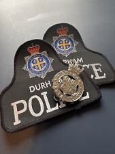 Obsolete Durham England Constabulary Police Patches Hat Badge Firman UK Britain for sale  Shipping to South Africa