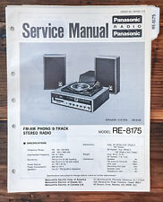 Panasonic RE-8175 Manual De Serviço Rádio * Original * comprar usado  Enviando para Brazil