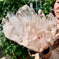 Amostra de aglomerado de cristal branco bonito natural transparente 16 lb comprar usado  Enviando para Brazil