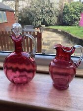 Cranberry glass decanter for sale  PAISLEY