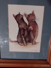 Cats print vintage for sale  WALSALL
