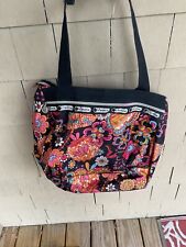 LE SPORTSAC BOLSA TOTE GRANDE FLORAL COM ZÍPER E BOLSA COM ZÍPER COMBINANDO comprar usado  Enviando para Brazil