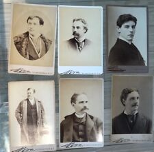 6 Rare! Mora & Sarony CABINET CARD PHOTOs OF VICTORIAN Actors for sale  Shipping to South Africa