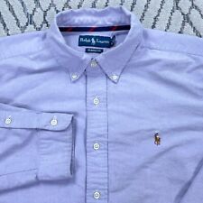 Camisa Ralph Lauren Hombre XL Púrpura Botones Ropa Oxford Vestido Trabajo Carne Pony * segunda mano  Embacar hacia Argentina