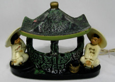 De colección.  Lámpara de mesa/pozo de agua asiático/chino de cerámica de mediados de los siglos 50 decoración, usado segunda mano  Embacar hacia Argentina