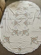Oval embroidered table for sale  NEWQUAY