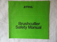 Stihl Brush Cutter Brushcutter Safety Manual for sale  Shipping to South Africa