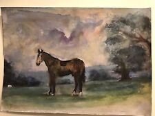 Original horse watercolour for sale  GODALMING