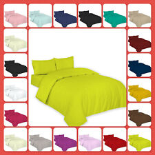Duvet Covers Polycotton Plain Dyed Bedding Set Single Double King Superking Size for sale  Shipping to South Africa