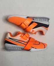 Zapatos de levantamiento de pesas Nike Romaleos 4 naranja blanco CD3463-801 para hombre talla 8, usado segunda mano  Embacar hacia Mexico