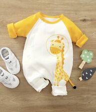 Traje de bebé niño 0-3 meses, diseño de jirafa, traje de una pieza*ENVÍO RÁPIDO EE. UU. segunda mano  Embacar hacia Argentina