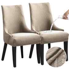 Capa para cadeira de jantar 1/2/4/6 peças elástica traseira alta inclinada capas para assento comprar usado  Enviando para Brazil