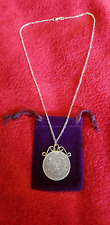 Antique Silver "2 KRUGER SHILLING 1896" Pendant Zuid Africa on Chain 925 Marked for sale  Shipping to South Africa