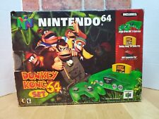 Nintendo N64 Jungle Green Donkey Kong 64 conjunto na caixa com extras comprar usado  Enviando para Brazil