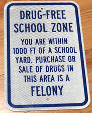 zone sign drug school for sale  Yorktown Heights