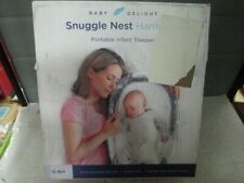 Used, Baby Delight Snuggle Nest Harmony Portable Infant Sleeper Lounger Gray Elefontes for sale  Shipping to South Africa