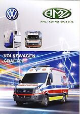 Volkswagen Crafter 2015  catalogue brochure ambulance RTW KTW na sprzedaż  PL