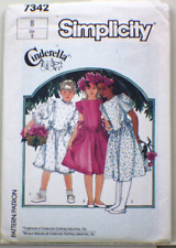 Usado, Simplicity 7342 Vintage Padrão Meninas tamanho 8- Vestido Feminino - Roupas Cinderela comprar usado  Enviando para Brazil