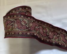 Burgundy gold paisley for sale  Greenwich