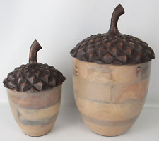 Pair large acorn for sale  Ripley