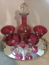 glasses decanter 4 wine for sale  Middletown