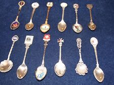 Twelve souvenir teaspoons for sale  UK