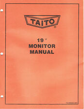 Monitor Taito's 19" 4902/4903/4952/4953 manual original comprar usado  Enviando para Brazil