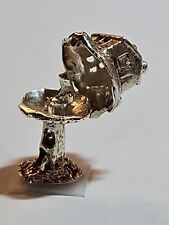 STERLING Silver Toad Stool Tree House Charm Opens Elf Inside Mushroom Pixie VTG. for sale  Shipping to South Africa