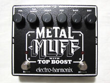 Distorsión de muff de metal Electro-Harmonix EHX usado con pedal de guitarra Top Boost segunda mano  Embacar hacia Argentina