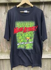 Usado, Camiseta promocional vintage Mars Attacks filme de ficção científica, camiseta verde grunge alienígena comprar usado  Enviando para Brazil