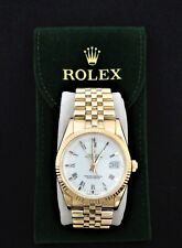 Rolex 15037 Date 14K Yellow Gold with White Dial and Roman Numerals for sale  Palatine