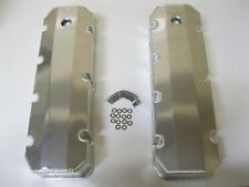 Fabricated Aluminum Valve Covers BBC Big Block Chevy 396 427 454 w/ Holes RETURN, used for sale  Hudson