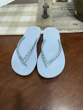 Sandálias Fitflop Iqushion bebê azul strass chinelos 6 slides conforto comprar usado  Enviando para Brazil