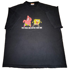 Camiseta preta vintage masculina Nickelodeon Bob Esponja calça quadrada Patrick Fools XXL comprar usado  Enviando para Brazil