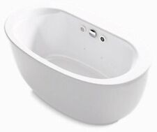 Kohler K-24009-GHW-0 Sunstruck 61" Free Standing Acrylic Air Tub Central Drain for sale  Shipping to South Africa