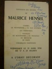 Maurice hensel livret d'occasion  Nice-