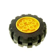 1x Lego Technic Rad 20x30 schwarz Felge gelb Ballon Reifen hart 2857 4266c01 comprar usado  Enviando para Brazil