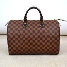 Bolsa satchel Louis Vuitton Speedy 35 Damier Plane couro bolsa de mão, usado comprar usado  Enviando para Brazil