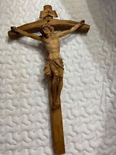21” x 12”  Wooden Crucifix, All Wood Carved Crucifix - Hand Crafted, used for sale  Shipping to South Africa