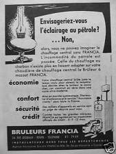 Publicité 1954 francia d'occasion  Compiègne