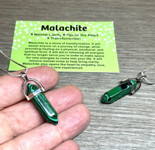 Malachite gemstone pendulum for sale  MANCHESTER