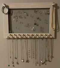 Cabide organizador de joias suporte de rack de madeira para brincos, colares, pulseiras comprar usado  Enviando para Brazil